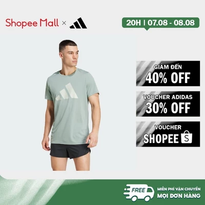 [Duy nhất 8.8 - VOUCHER 30%]adidas Chạy Áo Thun Run It Nam màu xanh lá JD2324