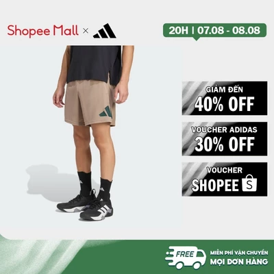 [Duy nhất 8.8 - VOUCHER 30%]adidas Gym & Training Quần Short Tập Luyện Train Essentials Có Logo Nam nâu JW7416