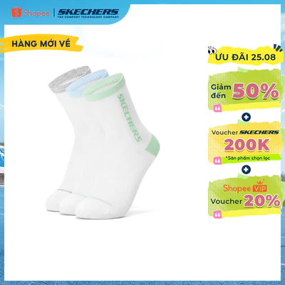 Vớ Thể Thao Trẻ Em Skechers Socks Crew Socks (3 Pairs) - L226K042-06J2