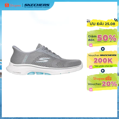Giày Thể Thao Nữ Skechers Slip-ins GOwalk 7 Jayne Đi Bộ - 125253-GYBL Air-Cooled Memory Foam Online Sale