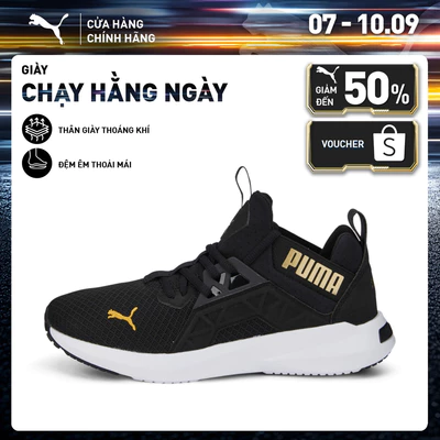 Giày Chạy Bộ PUMA Nữ Softride Enzo NXT Wn's Black-Team Gold Màu Đen