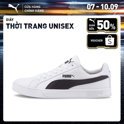 Giày Thời Trang PUMA Unisex Smash Vulc Canvas Trainers Màu Trắng