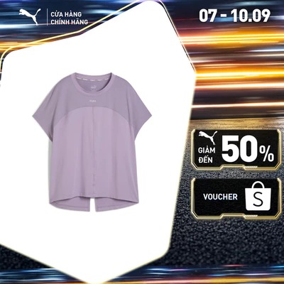 Áo Thun Tập Luyện PUMA Nữ CLOUDSPUN MIX TEE - REG Pale Plum Màu Tím