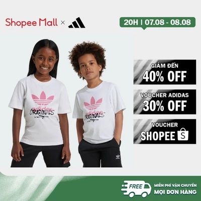 [Duy nhất 8.8 - VOUCHER 30%]adidas Phong cách sống Áo Thun Graphic Trẻ Em Trẻ em trắng IY5467