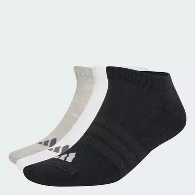 adidas Phong cách sống Bộ 3 Đôi Tất Cổ Thấp Lót Đệm adidas Essentials Unisex Xám KR7123