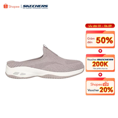 Giày Búp Bê Nữ Skechers Modern Comfort Commute Time Walk Flow - 100659-TPE Air-Cooled Memory Foam