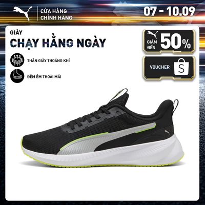 Giày Chạy Bộ PUMA Unisex Flyer Lite 3 Black-Yellow Alert Màu Đen