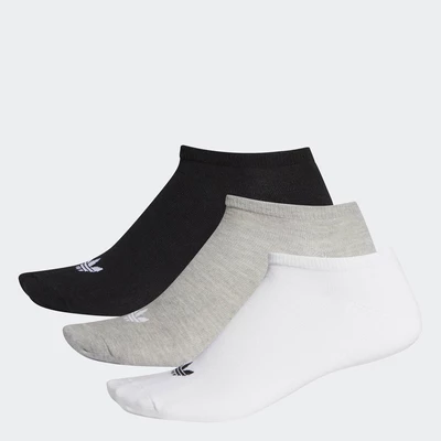 adidas Phong cách sống 3 đôi tất Trefoil Liner Unisex trắng FT8524