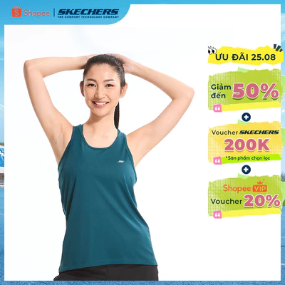 Tank Top Nữ Skechers City Running Club Tank Top-SP125W141-006U Online Sale