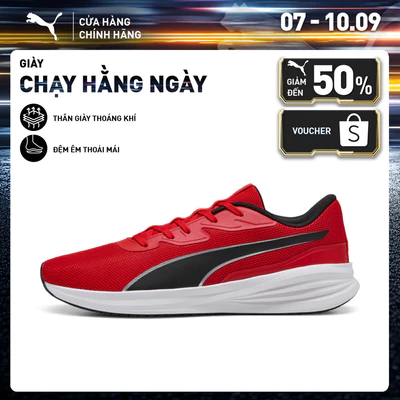 Giày Chạy Bộ PUMA Unisex Night Runner V3 For All Time Red- Silver- Black Màu Đỏ