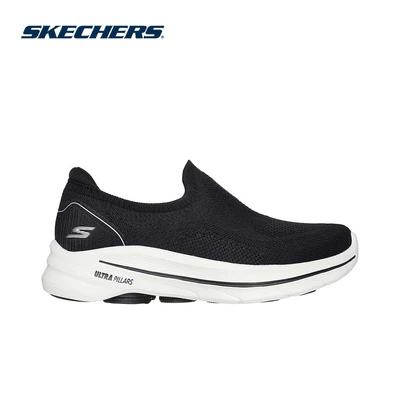 Giày Thể Thao Nữ Skechers GOwalk Aleena Đi Bộ - 125921-BKW Air-Cooled Goga Mat
