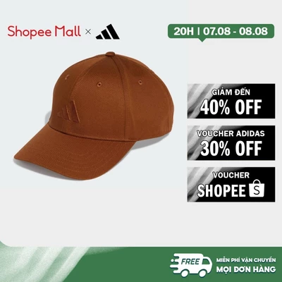 [Duy nhất 8.8 - VOUCHER 30%]adidas Phong cách sống Mũ Bóng Chày Logo Mới Unisex nâu KF0409