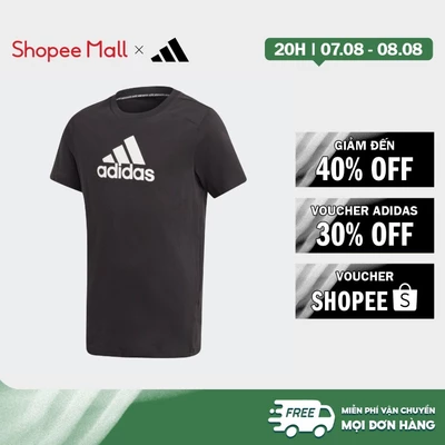 [Duy nhất 8.8 - VOUCHER 30%]adidas Phong cách sống Áo Thun Logo Trẻ em Đen GJ6650