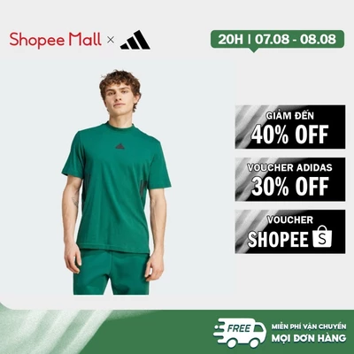 [Duy nhất 8.8 - VOUCHER 30%]adidas Phong cách sống Áo Thun 3 Sọc Future Icons Nam màu xanh lá IY7734