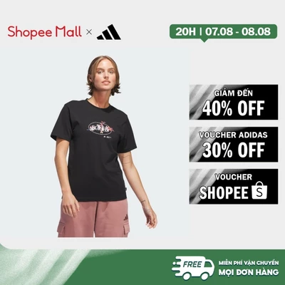 [Duy nhất 8.8 - VOUCHER 30%]adidas Phong cách sống Áo Thun Graphic Hoa Elements Radiate Nữ Đen JP0115