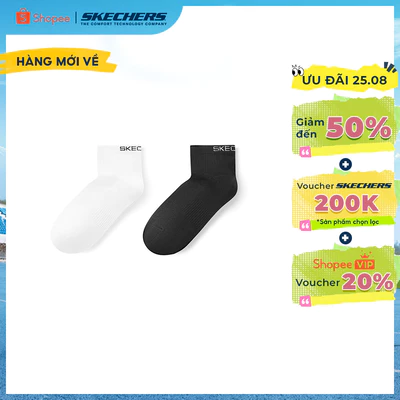 Vớ Thể Thao Nam Skechers Performance Socks Quarter Socks (2 Pairs) - P125M077-0088