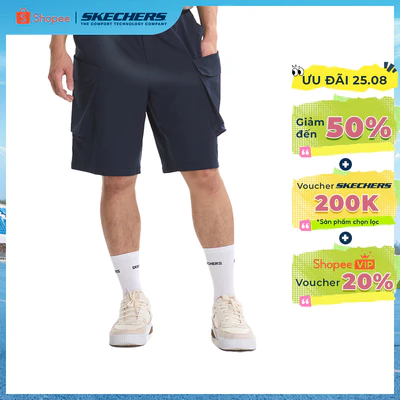 Quần Đùi Thể Thao Nam Skechers Lifestyle Physical Academia Collection Trendy Shorts - SL225M122-002Z Online Sale