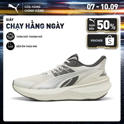Giày Chạy Bộ PUMA Unisex Pulse Pro Feather Gray-Cool Dark Gray Màu Xám