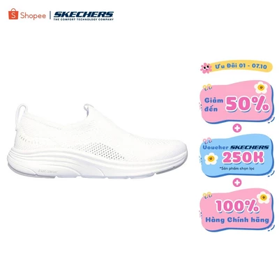 Giày Thể Thao Nữ Skechers Sport Active D'Lux Comfort 2.0 Encourage - 104471-WHT Air-Cooled Memory Foam