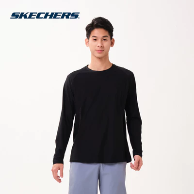 Áo Thun Tay Dài Nam Skechers Walking Performance Long Sleeve Tee - SP126M105-0018