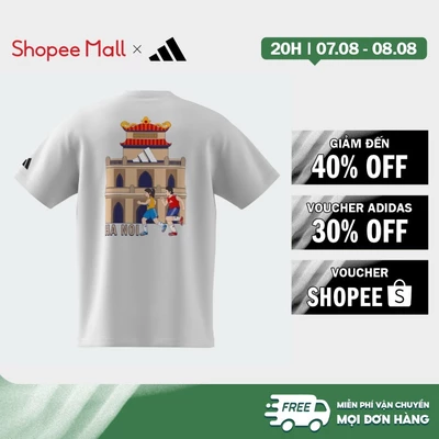 [Duy nhất 8.8 - VOUCHER 30%]adidas Phong cách sống VNM RUN TEE Unisex trắng KH0746