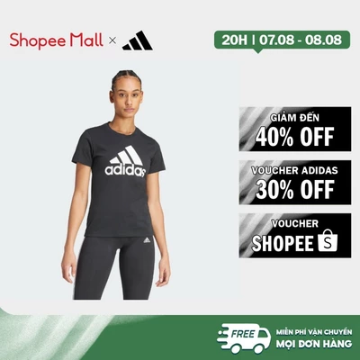 [Duy nhất 8.8 - VOUCHER 30%]adidas Phong cách sống Áo Thun Essentials Có Logo Nữ Đen GL0722