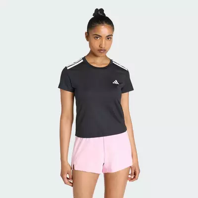 adidas Gym & Training Hyperglam 3-Stripes T-Shirt Women Black KC7639