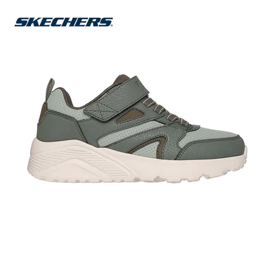 Giày Thể Thao Bé Trai Skechers Street UNO Lite Echo Surge - 403640L-OLV Air-Cooled Memory Foam