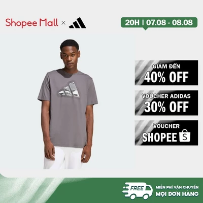 [Duy nhất 8.8 - VOUCHER 30%]adidas Phong cách sống ÁO THUN IN HÌNH LOGO RẰN RI HIỆN ĐẠI Nam Xám JZ7494