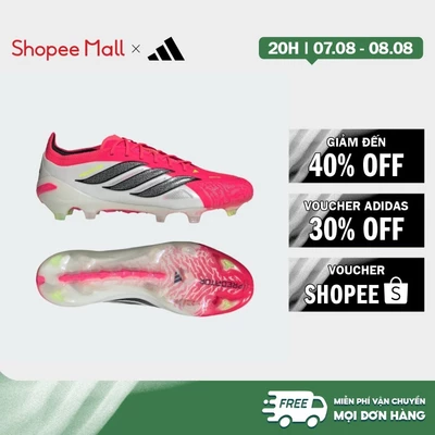 [Duy nhất 8.8 - VOUCHER 30%]adidas Bóng đá Giày Đá Bóng Sân Cỏ Thật Đất Cứng Predator Elite Unisex Đỏ JS0433