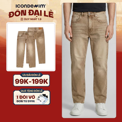 Quần Jeans Nam ICONDENIM Dune Form Straight QJID0280