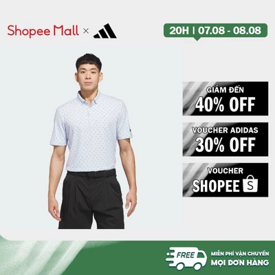 [Duy nhất 8.8 - VOUCHER 30%]adidas Golf ULTIMATE365+ MICRO PRINT POLO SHIRT Men Blue KB3729