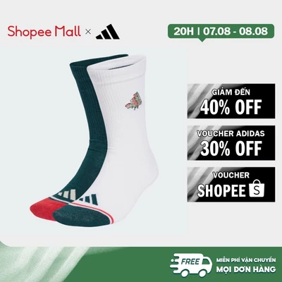 [Duy nhất 8.8 - VOUCHER 30%]adidas Phong cách sống Bộ 1 Đôi Tất Pizza Unisex trắng JW7718