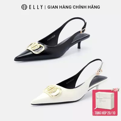 Giày cao gót nữ ELLY EG266 3.7cm da tổng hợp mũi nhọn thanh lịch thời trang