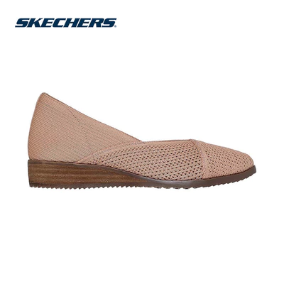Giày Búp Bê Nữ Skechers Modern Comfort Cleo Sawdust Sweet Sensation - 158940-TAN Air-Cooled Memory Foam
