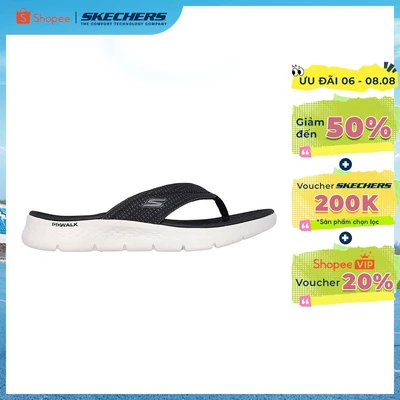 Xăng Đan/Dép Nữ Skechers GOwalk Flex Impress Đi Bộ-141445-BKW Memory Foam Online Sale