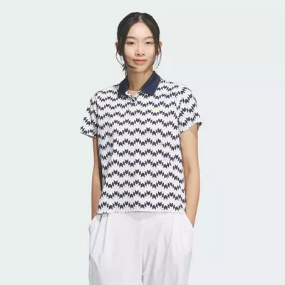 adidas Đánh gôn ÁO NGẮN TAY CLIMACOOL ALL OVER PRINT Nữ trắng KB4752