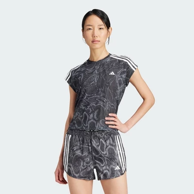adidas Chạy Áo Thun AEROREADY Nữ Đen IM5421