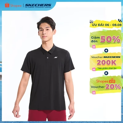 Short Sleeve Polo Nam Skechers Dynamic Walking Performance Short Sleeve Polo - SP225M054-0018 Online Sale