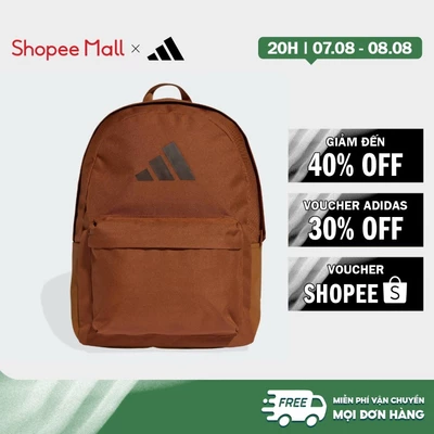 [Duy nhất 8.8 - VOUCHER 30%]adidas Phong cách sống Ba Lô Logo 3 Bar Classic Unisex nâu KE5645