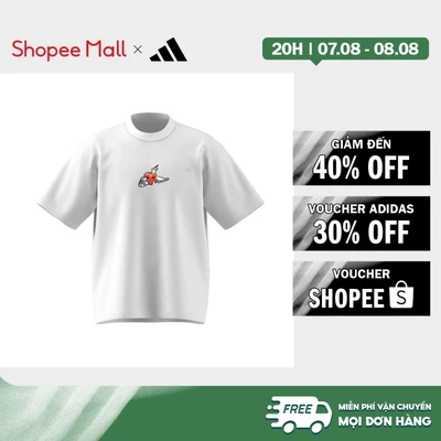 [Duy nhất 8.8 - VOUCHER 30%]adidas Phong cách sống Áo thun trắng VN SKATERBOY II Unisex trắng JL3201