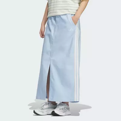 adidas Phong cách sống CHÂN VÁY DENIM DÁNG RỘNG STADIUM CHROME Nữ Màu xanh da trời KF8215