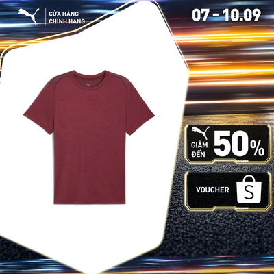 Áo Thun Thể Thao PUMA Nam M CLOUDSPUN TEE Ruby Shimmer Heather Màu Đỏ