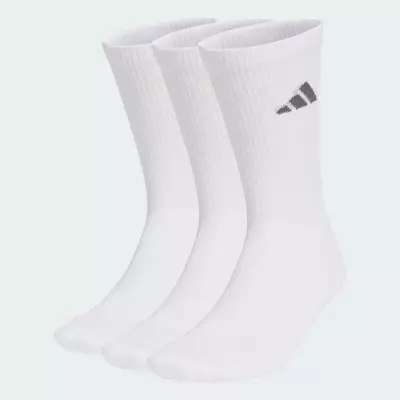 adidas Phong cách sống BỘ 3 ĐÔI TẤT CỔ TRUNG LÓT ĐỆM SPORTSWEAR Unisex trắng KR7118