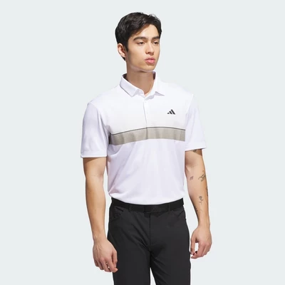 adidas Đánh gôn Áo Polo Chuyên Dụng Phủ Kín Hoạ Tiết Nam trắng JL5249