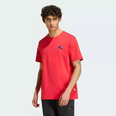 adidas Phong cách sống ÁO THUN GRAPHIC RAMEN Nam Đỏ KS5082