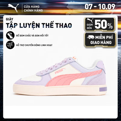 Giày Thể Thao PUMA Unisex Caven Mix Frosted Ivory-Rosy Outlook-Lilac Frost Màu Trắng