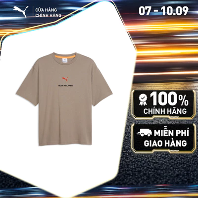 Áo Thun Thể Thao PUMA Nam McLaren Racing Graphic Tee2 Mouse Gray Màu Be