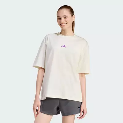 adidas Phong cách sống ÁO THUN GRAPHIC OUTDOOR ADVENTURE Nữ trắng JZ7881