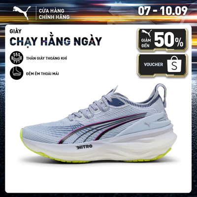 Giày Chạy Bộ PUMA Nữ ForeverRun NITRO 2 WN Cool Weather Màu Xanh